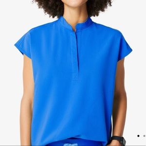 Figs Rafaela oversized scrub top royal blue
